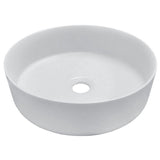 Dakota Sinks DSE-VCV01W Signature Elements Series 15 1/8 Inch Vitreous China Single Bowl Round Bathroom Vessel Sink, White Dakota Sinks