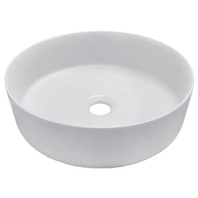 Dakota Sinks DSE-VCV01W Signature Elements Series 15 1/8 Inch Vitreous China Single Bowl Round Bathroom Vessel Sink, White Dakota Sinks