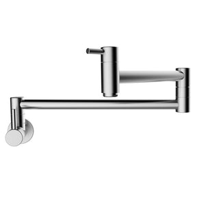 Dakota Sinks DSF-07KPF00BN Single Hole Wall Mount Stainless Steel Pot Filler - Brushed Nickel Dakota Sinks