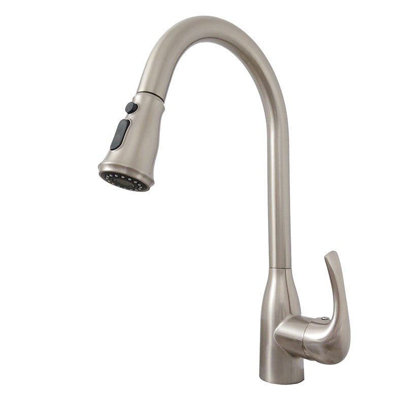 Dakota Sinks DSF-16KPO01 Signature 16 Inch Single Hole Pull-Down Pre-Rinse Kitchen Faucet Dakota Sinks