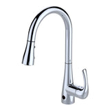 Dakota Sinks DSF-18KHF01 Signature 17 3/4 Inch Pull-Down Sensor Kitchen Faucet with 2 Way Function Spray Head DSF-18KHF01CR Dakota Sinks Chrome