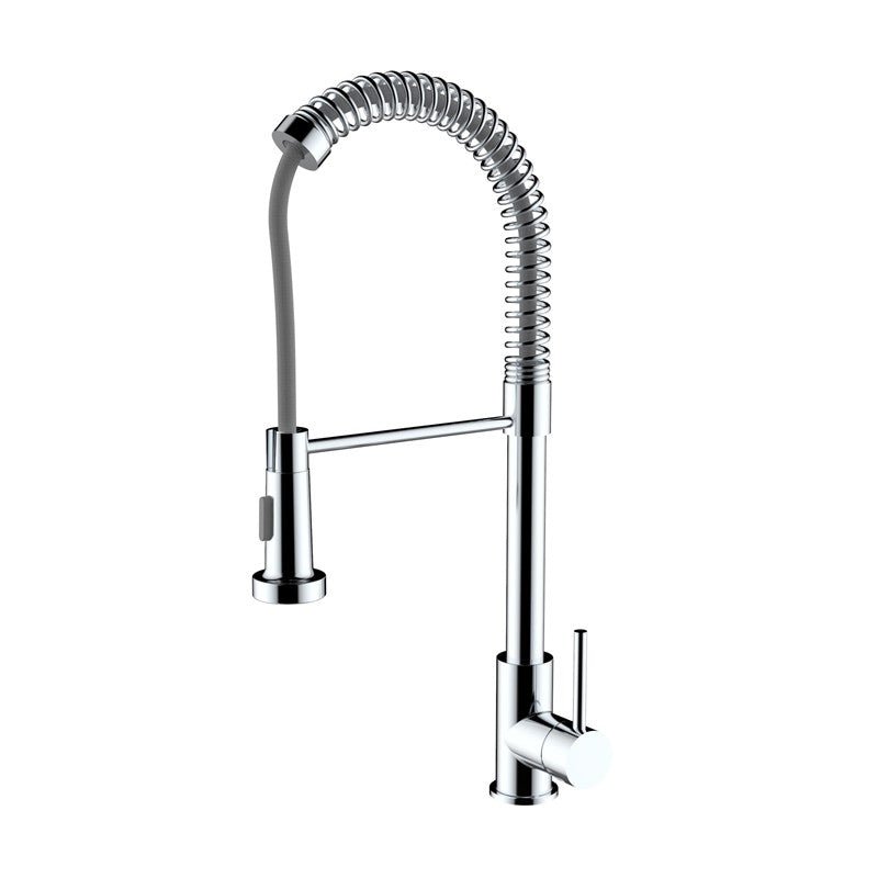 8 Inch Single Hole Pull-Down Pre-Rinse Spring Kitchen Faucet with 2 Function Spray Head - Diamond Tool Store
