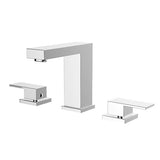 Dakota Sinks DSF-34B8W00 Kennedy 5 3/8 Inch Deck Mount Widespread Bathroom Faucet with Pop-Up Drain DSF-34B8W00CR Dakota Sinks Chrome