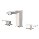 Dakota Sinks DSF-34B8W00 Kennedy 5 3/8 Inch Deck Mount Widespread Bathroom Faucet with Pop-Up Drain DSF-34B8W00BN Dakota Sinks Brushed Nickel