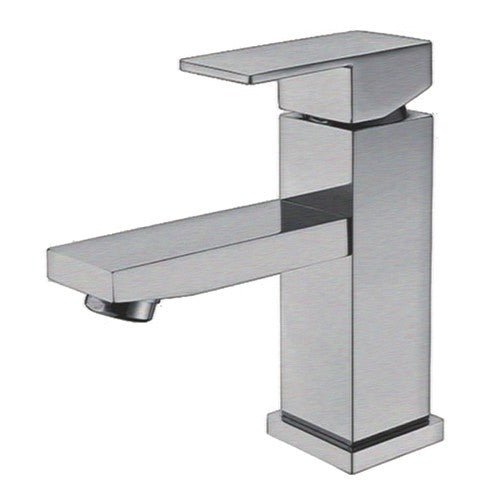 Dakota Sinks DSF-34BSH00 Kennedy 6 1/2 Inch Deck Mount Bathroom Faucet with Pop-Up Drain and Overflow DSF-34BSH00BN Dakota Sinks Brushed Nickel