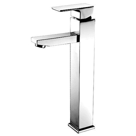 Dakota Sinks DSF-34BVE00 Kennedy 12 Inch Vessel Bathroom Faucet with Pop-Up Drain and No Overflow DSF-34BVE00CR Dakota Sinks Chrome
