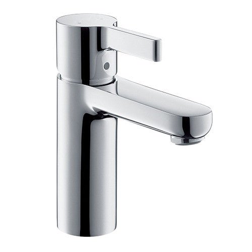 Dakota Sinks DSF-40BSH00 Sophia 6 3/8 Inch Deck Mount Bathroom Faucet with Push Pop-Up Drain and Stainless Steel Braided Hose - Dakota Sinks