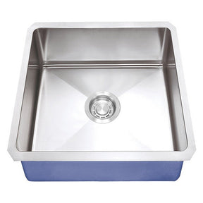 Dakota Sinks DSM-1616 Signature M-Series 16 Inch Micro Radius Single Bowl Contemporary DSM-1616 Dakota Sinks Stainless Steel
