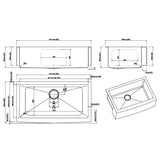 Dakota Sinks DSM-A3620 Signature M-Series 36 Inch Micro Radius Single Bowl Apron Front Kitchen Sink with Bottom Grid Dakota Sinks