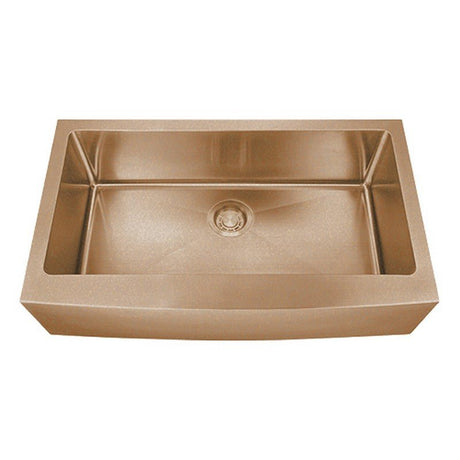 Dakota Sinks DSM-A3620 Signature M-Series 36 Inch Micro Radius Single Bowl Apron Front Kitchen Sink with Bottom Grid DSM-A3620CP Dakota Sinks Copper