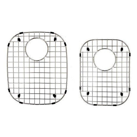 Dakota Sinks DSR-BG7030 Signature R Series 13 3/4 Inch 70/30 Bottom Grid Set - Brushed Nickel Dakota Sinks