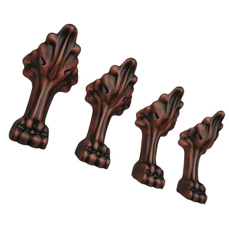 Dakota Sinks DST-ACFBN Signature 4 Piece Claw Feet Set DST-ACFCP Dakota Sinks Copper