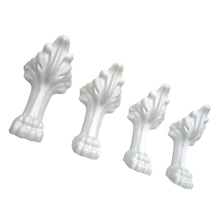 Dakota Sinks DST-ACFBN Signature 4 Piece Claw Feet Set DST-ACFW Dakota Sinks White