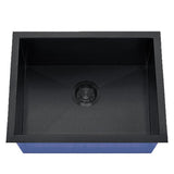 Dakota Sinks DSZ-1915 Signature Z-Series 19 Inch Zero Radius Single Bowl Undermount Stainless Steel Bar Sink with Bottom Grid DSZ-1915GBK Dakota Sinks Gunmetal Black