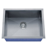 Dakota Sinks DSZ-1915 Signature Z-Series 19 Inch Zero Radius Single Bowl Undermount Stainless Steel Bar Sink with Bottom Grid DSZ-1915SV Dakota Sinks Silver