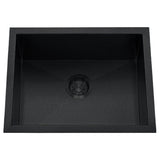 Dakota Sinks DSZ-2318 Signature Z-Series 23 Inch Zero Radius Single Bowl Undermount Stainless Steel Kitchen Sink with Bottom Grid DSZ-2318GBK Dakota Sinks Gunmetal Black