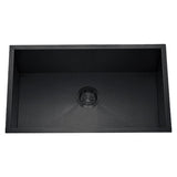 Dakota Sinks DSZ-3218 Signature Z-Series 32 Inch Zero Radius Single Bowl Undermount Stainless Steel Kitchen Sink with Bottom Grid DSZ-3218GBK Dakota Sinks Gunmetal Black