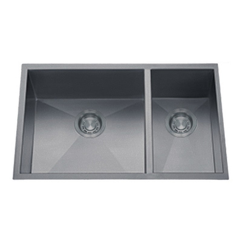 30 Double Bowl Undermount Stainless Steel Kitchen Sink with Bottom Grid - Dakota Sinks