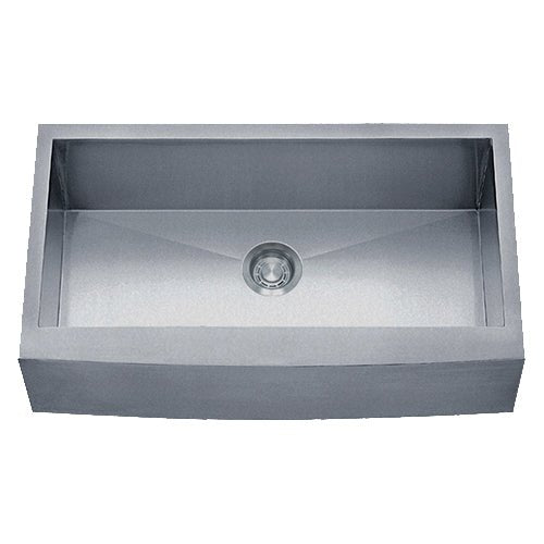 Dakota Sinks DSZ-A3020 Signature Z-Series 30 Inch Zero Radius Single Bowl Apron Front Stainless Steel Kitchen Sink with Bottom Grid DSZ-A3020SV Dakota Sinks Silver