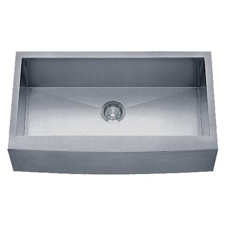 Dakota Sinks DSZ-A3020 Signature Z-Series 30 Inch Zero Radius Single Bowl Apron Front Stainless Steel Kitchen Sink with Bottom Grid DSZ-A3020SV Dakota Sinks Silver