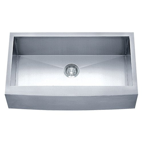 Dakota Sinks DSZ-A3020 Signature Z-Series 30 Inch Zero Radius Single Bowl Apron Front Stainless Steel Kitchen Sink with Bottom Grid DSZ-A3020 Dakota Sinks Satin Brushed Nickel