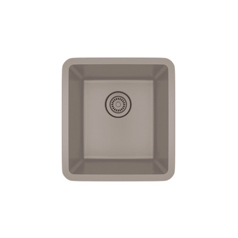 Dakota Sinks GSE-QC1618-BE Builders Elements Series 16 1/2 Inch Quartz Composite Single Bowl Undermount Bar Sink GSE-QC1618-BE Dakota Sinks Beige