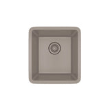 Dakota Sinks GSE-QC1618-BE Builders Elements Series 16 1/2 Inch Quartz Composite Single Bowl Undermount Bar Sink GSE-QC1618-BE Dakota Sinks Beige