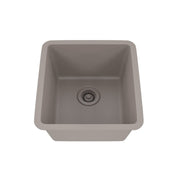 Dakota Sinks GSE-QC1618-BE Builders Elements Series 16 1/2 Inch Quartz Composite Single Bowl Undermount Bar Sink - Dakota Sinks