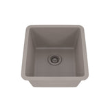 Dakota Sinks GSE-QC1618-BE Builders Elements Series 16 1/2 Inch Quartz Composite Single Bowl Undermount Bar Sink GSE-QC1618-CO Dakota Sinks Concrete