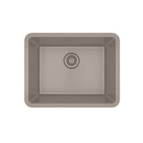 Dakota Sinks GSE-QC2318-BE Builders Elements Series 23 Inch Quartz Composite Single Bowl Undermount Kitchen Sink GSE-QC2318-BE Dakota Sinks Beige