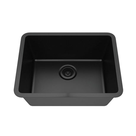 Dakota Sinks GSE-QC2318-BE Builders Elements Series 23 Inch Quartz Composite Single Bowl Undermount Kitchen Sink GSE-QC2318-BK Dakota Sinks Black