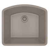 Dakota Sinks GSE-QC2321-BE Builders Elements Series 23 Inch Quartz Composite Single D-Bowl Undermount Kitchen Sink Dakota Sinks