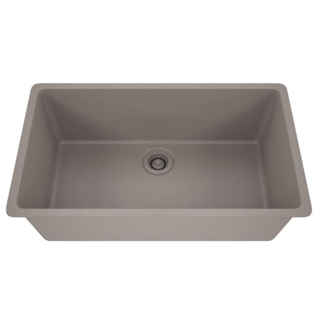 Dakota Sinks GSE-QC3219-BE Builders Elements Series 32 Inch Quartz Composite Single Bowl Undermount Kitchen Sink GSE-QC3219-CO Dakota Sinks Concrete