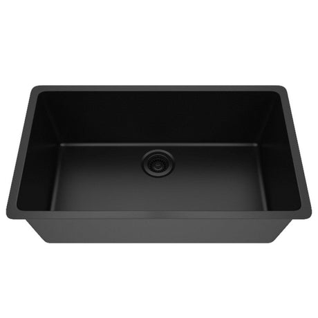Dakota Sinks GSE-QC3219-BE Builders Elements Series 32 Inch Quartz Composite Single Bowl Undermount Kitchen Sink GSE-QC3219-BK Dakota Sinks Black