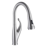 Dakota Sinks Signature 16 1/2 Inch Single Hole Pull-Down Kitchen Faucet DSF-18KPO00BN Dakota Sinks Brushed Nickel