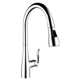 Dakota Sinks Signature 16 1/2 Inch Single Hole Pull-Down Pre-Rinse Kitchen Faucet DSF-17KPO01CR Dakota Sinks Chrome