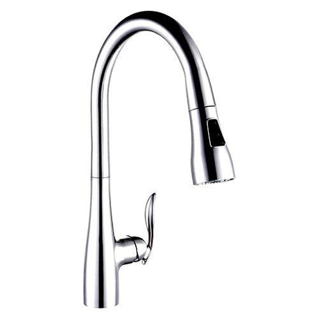 Dakota Sinks Signature 16 1/2 Inch Single Hole Pull-Down Pre-Rinse Kitchen Faucet DSF-17KPO01CR Dakota Sinks Chrome