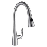 Dakota Sinks Signature 16 1/2 Inch Single Hole Pull-Down Pre-Rinse Kitchen Faucet Dakota Sinks