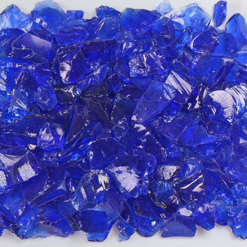 Dark Blue Terrazzo Glass TDKBLUE1-1 American Specialty Glass 1 Lb. #1 (1/8" - 1/4")