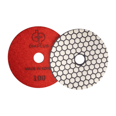 Dia Plus Dry Diamond Polishing Pads DPD40100 Dia Plus 4" 100