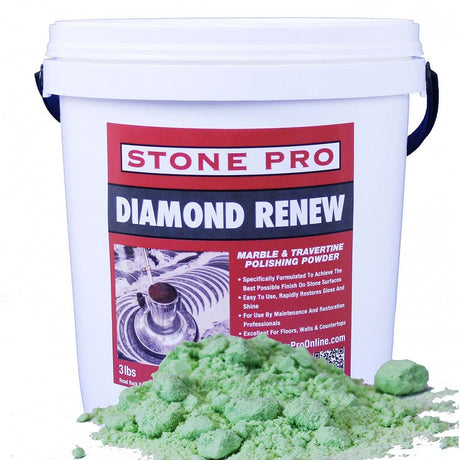 Diamond Renew - Marble/Limestone/Travertine Polishing Powder P-DRPP50-1 Stone Pro 50 lbs