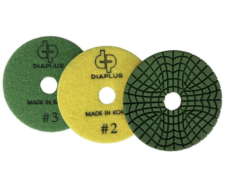Diaplus Conquer 3 Step Granite Pad DP-PG4Set Dia Plus Set