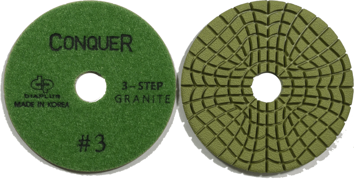 Diaplus Conquer 3 Step Granite Pad - Dia Plus