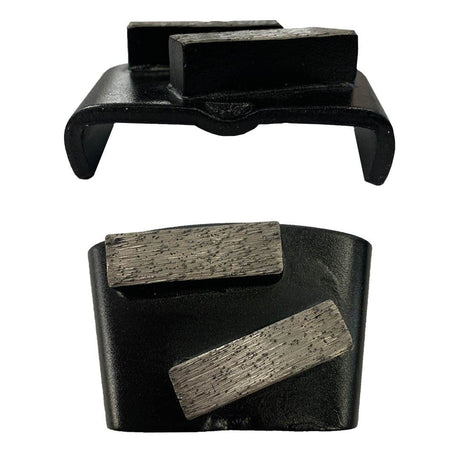 Dia Plus Double Bar 12mm Floor Grinding Segments for HTC Machines DTS-HTC-16/18-M Dia Plus 16/18 Grit (Medium Concrete)