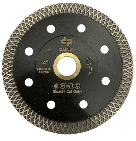 DiaPlus Mesh Thin Dry Blade (10mm) for Cutting Porcelain, Tile, and Thasos TTPB-B4 Dia Plus 4"