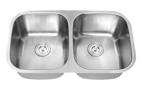 Double Equal Bowl Stainless Steel Sink - H- 202 - Hive