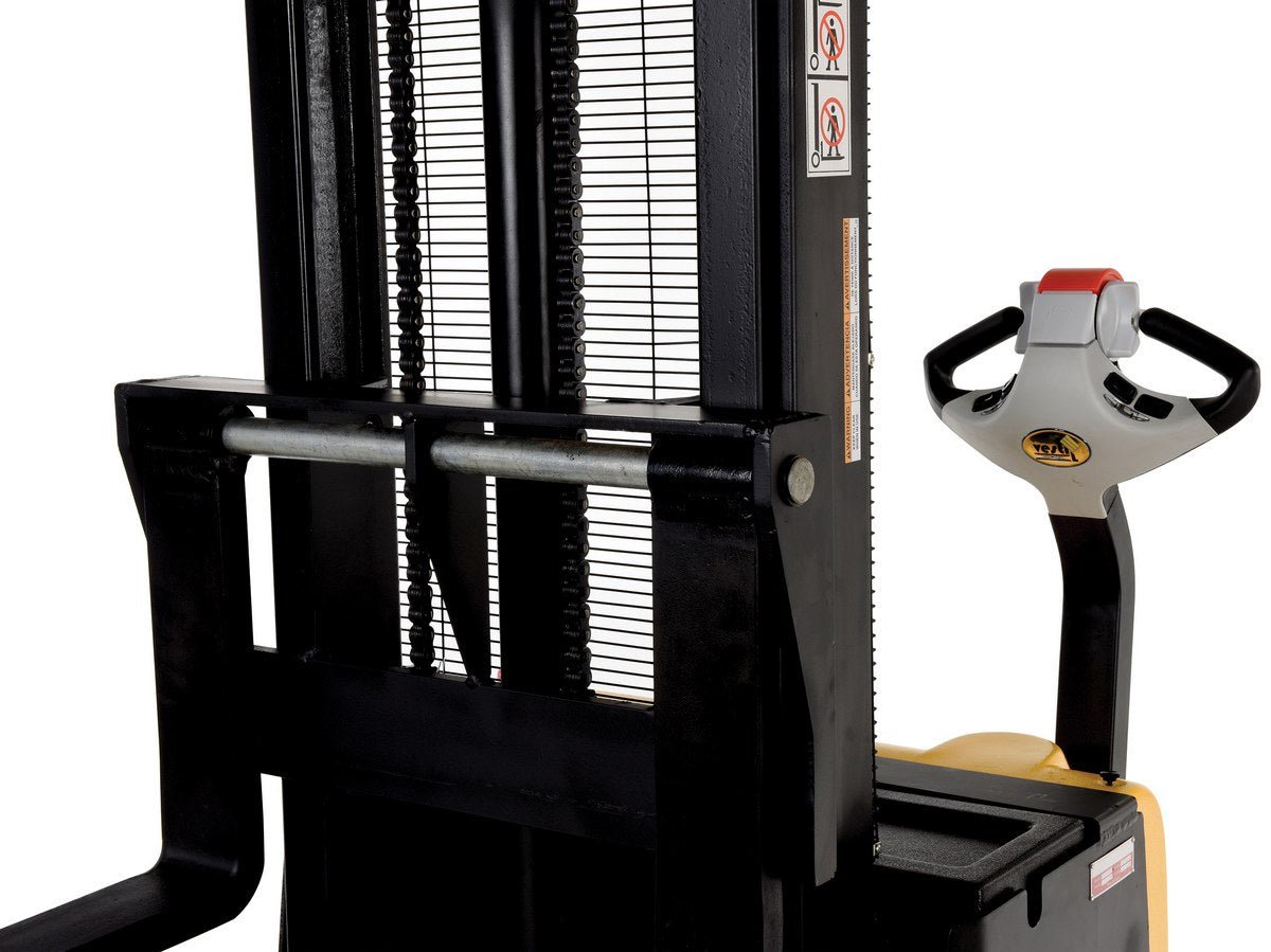 Double Mast Stackers with Powered Drive and Powered Lift Vestil