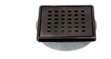 Dural Single Point Shower Drains & Cover DC-BDBRNZ-4 Dural Dark Bronze Brushed