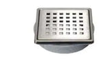 Dural Single Point Shower Drains & Cover DC-CHR-4 Dural Chrome High Gloss