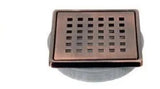 Dural Single Point Shower Drains & Cover DC-BBRNZ-4 Dural Bronze Brushed